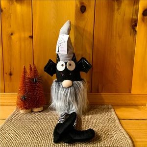 Happy Haunting 26.5” Shelf Sitting Bat Gnome